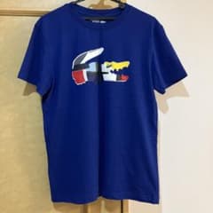 ラコステ カラフルロゴ Tシャツ 青のサムネイル
