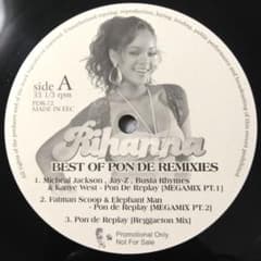Rihanna Pon De Replay Remixes sampler LP - メルカリ