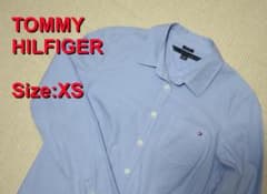 ★良品  TOMMY HILFIGER★トミーヒルフィガー　ブルーシャツ　ＸＳのサムネイル