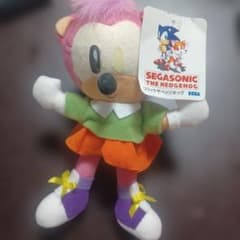 難あり セガソニック ソニック エミー ぬいぐるみ 1993年 レトロ
