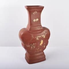中国　康煕年製　乾漆朱漆金蒔絵山水人物文扁壷　V　3905B 中国 康煕年製 乾漆朱漆金蒔絵山水人物文扁壷 V 3905B - メルカリ