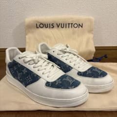 LOUIS VUITTON ルイヴィトン　デニム レザー スニーカーのサムネイル