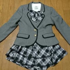 女の子 卒業式 キュロットスーツ 160のサムネイル