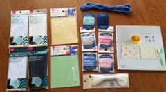刺し子セットと本(刺し子こもの)のサムネイル