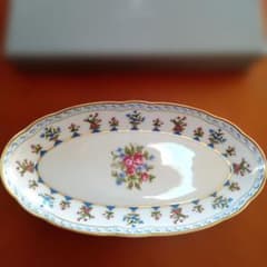 ベルナルド リモージュ高級磁器 シャトーブリアン オーバル皿箱付き