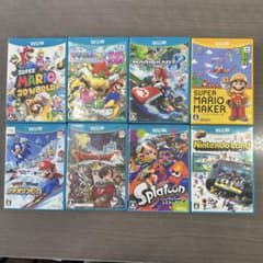 【動作OK】WiiU ソフト 8本セット マリオカート8 スプラトゥーン