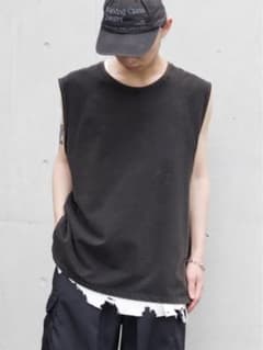 ancellm ノースリーブスウェット size 2 ホワイトブラック2枚セット 