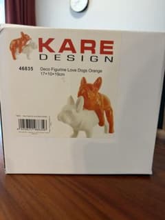 KARE DESIGN Love Dogs 置物 オレンジ/ホワイト - メルカリ