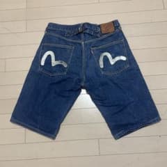 EVISU デニム ショートパンツ 34インチ - メルカリ