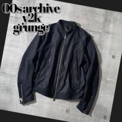 00s single riders jacket crocodile y2k - メルカリ
