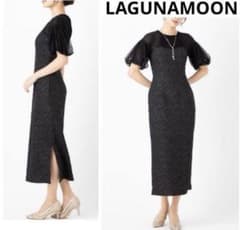 ドレス LADYフラワージャガードIラインドレス　lagunamoonのサムネイル