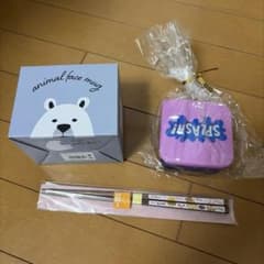 キッチン用品３点セット アニマルマグカップ タッパー 箸のサムネイル