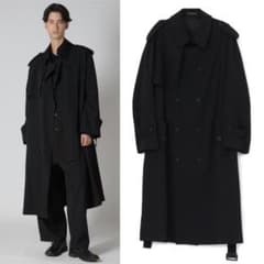 ヨウジヤマモト 24ss レーヨン ダブルコート - メルカリ