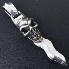 Bill Wall Leather シルバー スカル スネークダガー ペンダント - メルカリ