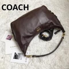 COACH MADISON マディソン 2way レザー ブラウン ハーフムーン COACH MADISON マディソン 2way レザー ブラウン ハーフムーン - メルカリ