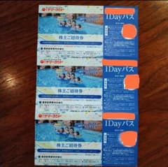 東京サマーランド　チケット　株主優待　株主優待券　1Dayパスポート　3枚のサムネイル