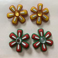 BIGフラワーサンダルバッチ　クロックスジビッツのサムネイル