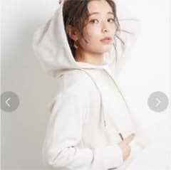ROPE' PICNIC 裏毛ジップショートパーカー アイボリーのサムネイル