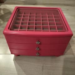 Thumbnail of 【廃盤品】SHIRAI　コスミーナ　ピンク　アクセサリーチェスト　白井産業
