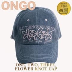 인기 ONE TWO THREE FLOWER KNOT CAP 한국 캡