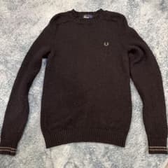 FRED PERRY ブラック ニットセーター Mのサムネイル