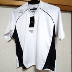 Mizuno 半袖シャツ ホワイト/ブラック野球ソフトボール用