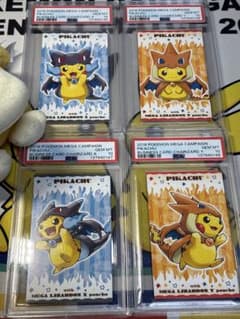 PSA10 포켓몬 카드 피카츄 메가 리자돈 XY 판초 명함 카드