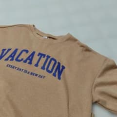 SHEIN ロゴプリント Tシャツ ベージュ 12Y