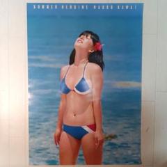 河合奈保子　B2サイズ　ポスター3枚　当時物　水着　ビキニ　アイドル 河合奈保子 水着・ビキニポスター「夏のヒロイン」B2サイズ