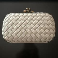 BOTTEGA VENETA パーティバッグ ノット サテン イントレチャート 
