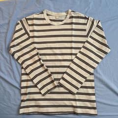 【レア】00s OLD UNIQLO 紺×水色と ボーダー ロンT マルチのサムネイル
