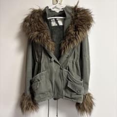 ミリタリージャケット フード ギミック カーキー Y2K 平成ギャル