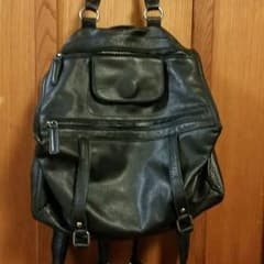 ローズバッド 革 リュック 黒のサムネイル