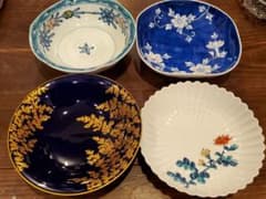 有田焼の豪華な鉢セット　(深川製磁1　華山3)のサムネイル