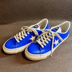 CONVERSE ONE STAR J BLUE 革レザー25cm US6.5