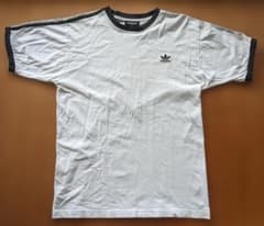 アディダス　adidas オリジナルス 3ストライプTシャツ（Mサイズ）ホワイトのサムネイル