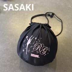 SASAKI 新体操用巾着袋 黒 RGデザイン　ボールケース