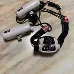 ペツル  petzl ヘッドライト　予備バッテリー付きのサムネイル