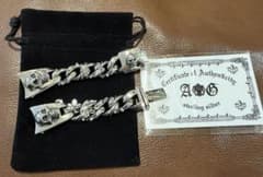 A&G ウォッチ ベルト（ブレスレット）時計 スカル シルバー 好き 