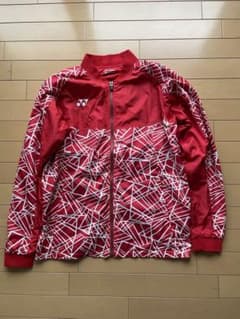 YONEX ヨネックス ウォームアップウェア 赤レッド Lサイズ - メルカリ
