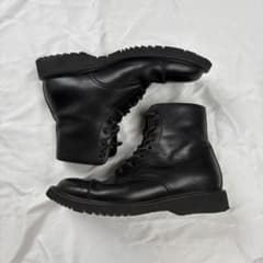 Archive PRADA leather 7hole boots black - メルカリ