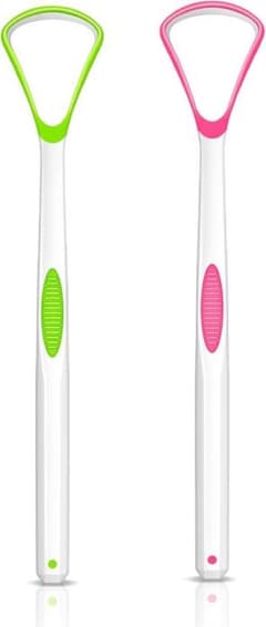 舌ブラシ クリーナー 2本セット グリーン ピンクのサムネイル