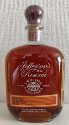【日本未入荷】バーボン Jefferson's Reserve Twin Oakのサムネイル