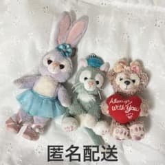 【匿名配送】ディズニー ぬいぐるみチャーム 3点セットのサムネイル