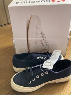 値下げ!!新品未使用!!  SUPERGA - Navy  37のサムネイル