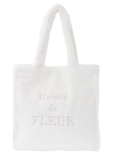 Maison de FLEUR ファーブランド刺繍スクエアトートバッグのサムネイル