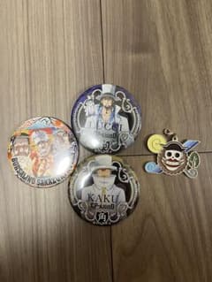 ONE PIECE 缶バッジ 3点 キーホルダー1点 4点セット - メルカリ
