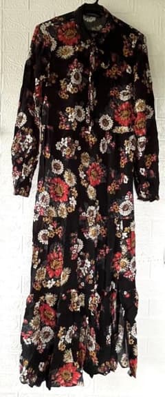 ZARAワンピ　花柄ロングのサムネイル