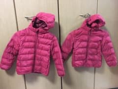 チビチビ様専用 ユニクロ ダウン キッズ 兄弟 おそろいのサムネイル