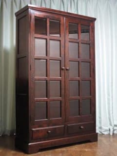 美品 北海道民芸家具 樺 無垢材 HM115K 本箱 定価434.500円/書棚